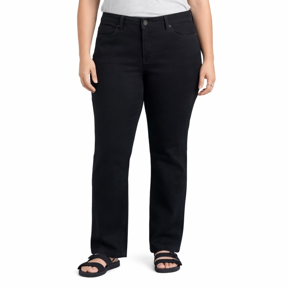 Talbots black straight leg jeans women’s curvy 16 petite